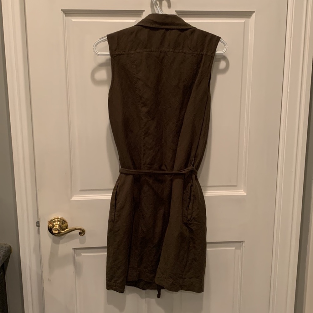 Banana republic size 8 cargo shirt dress olive green - Picture 2 of 3